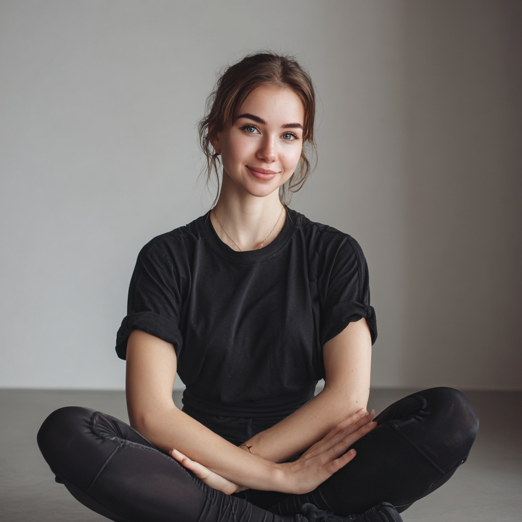 Ambiente tranquilo de estudio de yoga con decoración zen